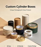 High Quality Eco-friendly Kraft Paper Cylinder Gift Box Packaging for Underwear Socks Clothing