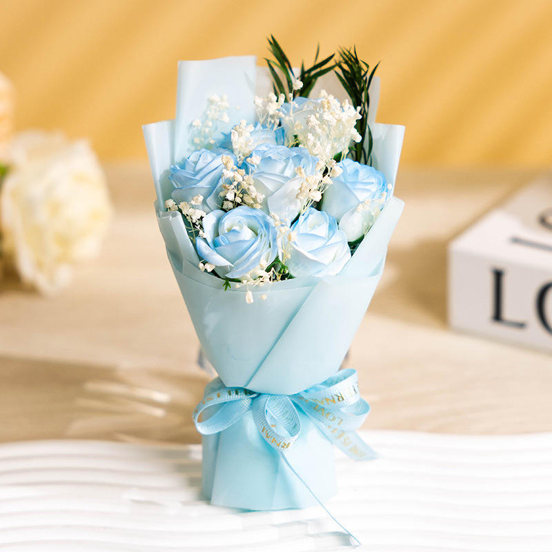 ยิปโซ + 7กุหลาบบดน้ำแข็งสีฟ้า