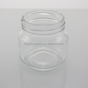 Hot bán thực phẩm lưu trữ container 250ml Vòng rõ ràng lọ thủy tinh cho trà kẹo mứt mật ong thủy tinh đóng gói với nắp nhôm - Product Image 4