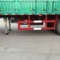 Semi-remorque chinois en acier pour le transport de bétail et de marchandises en vrac, 2 essieux