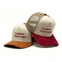 Gorra Trucker de 5 Paneles en Color Contrastante, Transpirable, que Absorbe la Humedad, de Primera Calidad, con Malla en la Parte Trasera