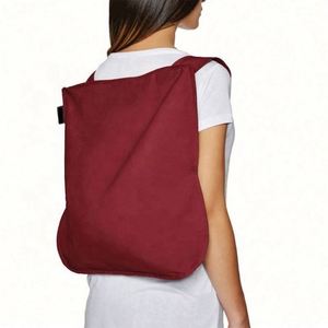 Wholesale Eco-Friendly Large Cotton <b>Canvas</b> Folding Travel <b>Backpack</b> Custom Printed Logo Shopping Tote Bag New Shopping Bags - Product Image 5