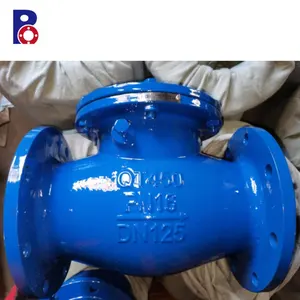 DN50-DN300 BS standard BS5153 pn16 clapet anti-retour à oscillation d'eau en fonte ductile pour clapet anti-retour silencieux d'eau de mer