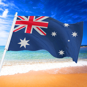 Produit promotionnel usine vente en gros pas cher 3x5 pieds 100% Polyester impression numérique pour voile personnalisé drapeau nautique d'australie - Product Image 2