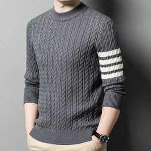 ¡Novedad de 2024! Suéter de diseñador para hombre, jersey de cuello redondo de punto de algodón de otoño con logotipo, prendas de punto huecas de invierno a la moda - Product Image 2