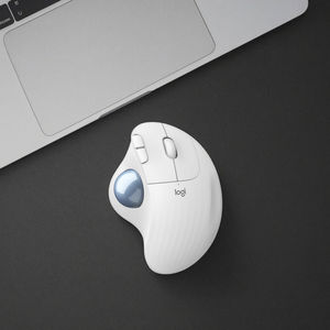 Pour <span class=keywords><strong>Logitech</strong></span> <span class=keywords><strong>Ergo</strong></span> <span class=keywords><strong>M575</strong></span> souris optique sans fil Trackball 5 boutons rvb rétro-éclairé ergonomique dessin professionnel Laser PC ordinateur portable - Product Image 4