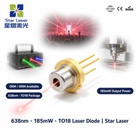 Diode laser industrielle 638 nm 180 mW GH0631IA2KC rouge TO-56 pour instruments de nivellement et d'ingénierie topographique