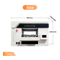 Impresora UV Plana 2026, Tamaño Pequeño A2 4060, Impresión Directa en Vidrio, Metal y Madera, Multifuncional con CCD