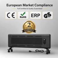 Chauffage infrarouge mural ou autoportant intelligent en cristal de carbone, personnalisé, silencieux, avec commande à distance par application WiFi et boutons tactiles, pour la vente en gros (ODM)