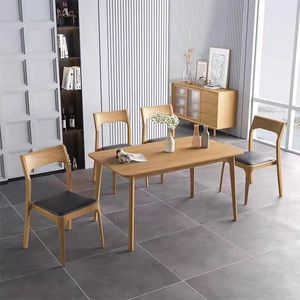 Sedia da Pranzo in Legno di Frassino Massiccio, Design Nordico <span class=keywords><strong>Moderno</strong></span> e Semplice, Senza Braccioli, <span class=keywords><strong>per</strong></span> Sale da Pranzo/Soggiorni, Appartamenti Piccoli, Sedia Leggera - Product Image 5