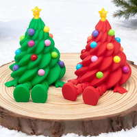 Modèle d'arbre de Noël imprimé en 3D, ornement de bureau créatif, décoration de Noël originale pour la maison, décoration de chambre, artisanat en plastique