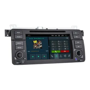 AutoRadio 1 Din Android 10 araba DVD OYNATICI BMW E46 M3 318/320/325/330/335 rover 75 1998-2006 GPS navigasyon BT Wifi RDS