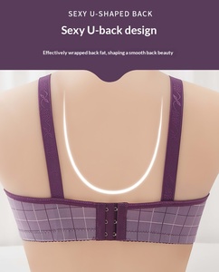 Soutien-gorge sans armatures en coton fin anti-affaissement push-up pour femme, grande taille, été - Product Image 6