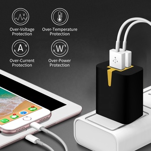 Chargeur mural de bureau TKT <span class=keywords><strong>18W</strong></span> à double port USB PD à charge rapide, prise EU, <span class=keywords><strong>adaptateur</strong></span> universel pour smartphones et tablettes - Product Image 2