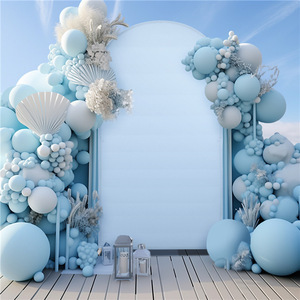 Hochzeit gewölbte Abdeckung gewölbter Hintergrund Abdeckung Party Baby-Shower gewölbter Stand dekoriert mit Milchseiden gewölbter Abdeckung - Product Image 1