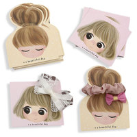Étiquettes de prix personnalisées en papier, cartes de présentation pour accessoires capillaires, supports DIY pour pinces à cheveux pour enfants, étiquettes d'emballage de détail