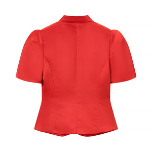 PB&ZA Blusas de <span class=keywords><strong>Moda</strong></span> para Mujer, Verano 2026, Blusas Casuales de Manga Corta con Cuello Alto, Camisas Sólidas para Mujer, Blusas Chic - Product Image 2