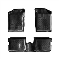 Tapis de sol de voiture 3D TPV personnalisé avec logo, facile à retirer, pour Renault Clio 2008