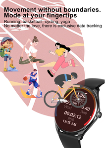 Montre intelligente ultra mince et confortable en silicone avec suivi de fréquence cardiaque et rappel d'appel Conception de charge magnétique pour une assistance pratique - Product Image 2