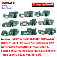Câble flexible pour Port de charge de téléphone portable pour Infinix Hot 9 10 11 Play pour Itel P37 POP 5 Pro Note 7 8 pour Tecno Pova 5 Neo zero