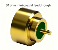 Connecteur RF mâle SSMP (M) JHD5-S1 scellé au verre avec coque en alliage Kovar, impédance 50 ohms, mini-passage coaxial étanche