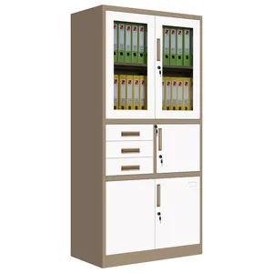 现代设计办公室多用途文件储物柜可锁定钢制书柜