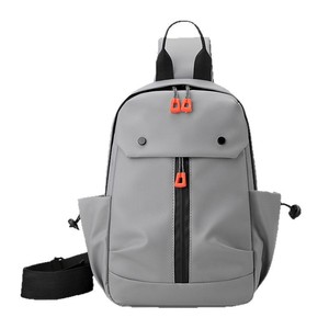 Men's Crossbody Bag Waterproof Wear Resistant Gray Black Dark Blue Military Green Solid Color 19cm X 10cm X 30cm Everyday Use - Product Image 5