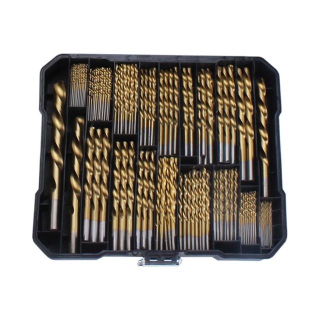 99pcs Straight Shank Twist Drill Set with Punching and Drilling Accessory