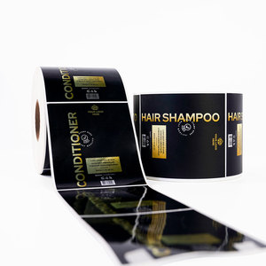 Tùy Chỉnh Không Thấm Nước Vinyl Bạc Bopp Lá Vàng Mỹ Phẩm Dầu Gội Chai Dán Cuộn In Bao Bì Nhãn Cho Tóc Cơ Thể Sản Phẩm - Product Image 4