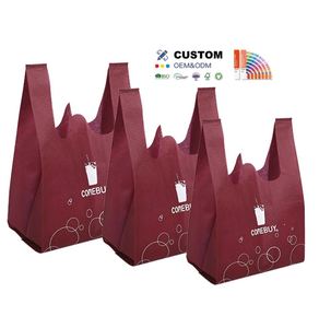 Bolsa de Compras Reutilizable Ecológica con Diseño de Letras y Logotipo Personalizado, Impresa con Serigrafía, Precio de Fábrica, Venta al Por Mayor - Product Image 1