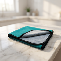 Paño de Limpieza de Vidrio de Microfibra de Doble Cara con Logotipo Personalizado OEM Tavelya, Sin Pelusas, Antiarañazos, Súper Absorbente, para Ventanas y Espejos de Automóviles
