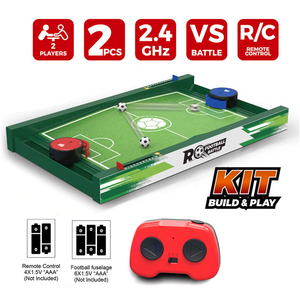 RC <b>Football</b> Battle <b>Table</b> <b>Game</b> Set 2 Player 2.4GHz Remote Control DIY Build Competitive Play Score Counter STEAM Toy for Kids - Product Image 2