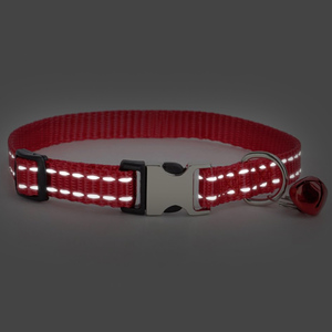 Verstellbares Nylon Reflective Custom Pet Hunde halsband für Hund mit Bell Hunde halsband - Product Image 6
