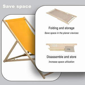 Chaise <span class=keywords><strong>de</strong></span> <span class=keywords><strong>jardin</strong></span> moderne personnalisée en bois massif pour camping, café, pêche, détente, piscine, salon, balcon, soleil, chaise lune - Product Image 4
