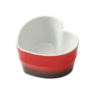 Bol à salade de haute qualité, bol à yaourt créatif en forme de cœur, ustensile de cuisson résistant aux hautes températures pour la maison, vaisselle en céramique - Product Image 5