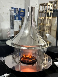 <span class=keywords><strong>Chimenea</strong></span> Abierta Suspendida con Efecto Madera y Acabado de Espejo, de <span class=keywords><strong>Bioetanol</strong></span>, Color Personalizado, Venta al por Mayor Directa de Fábrica CRUISE - Product Image 5