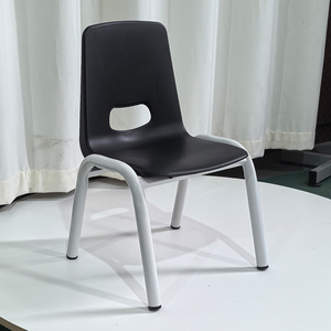 Hoge Kwaliteit Multi-Color Pp <span class=keywords><strong>Plastic</strong></span> Schoolmeubilair Stapelbare Kinderstoel Met Stalen Frame Voor Kleuterklas - Product Image 2