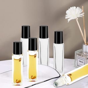Luxury Custom OEM/ODM Screen Printing Square Round Roller for Packaging Eye Cream <b>Perfume</b> Oil Glass Roll Bottle - Product Image 5