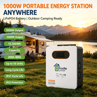 Station d'alimentation tout-en-un à onde sinusoïdale pure LiFePO4 1000W de puissance nominale, 2000W de crête, capacité de 2000Wh, protections de sécurité multicouches, polyvalente
