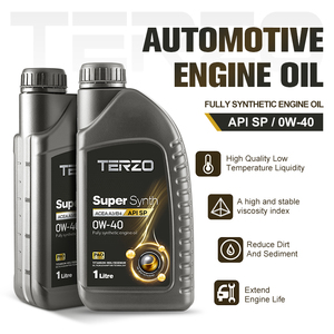 น้ำมันเครื่องสังเคราะห์แท้ TERZO SuperSynth 0W40 API SP ACEA A3 B4 PAO สำหรับรถยนต์นั่งส่วนบุคคล - Product Image 1