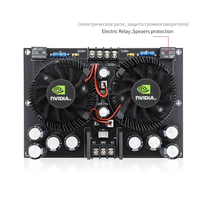 Amplificateurs Haute Puissance 2X100W 2.0 Canaux Classe AB Amplificateur Numérique Hifi Avec Colling Fan100W TDA7293 Amplificateur Audio