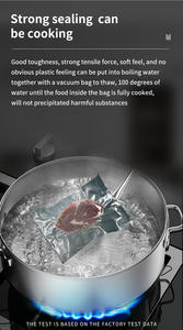 ถุงซีลสูญญากาศแบบเรียบเกรดอาหารวัสดุพีเอ/พีอีหลายชั้นปราศจากสาร BPA สำหรับเก็บอาหารและมีหลายชั้น - Product Image 5