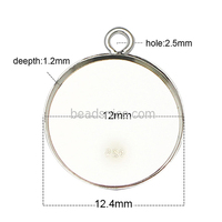 Beadsnice Supports de pendentifs en argent sterling pour cabochons avec anneau soudé pour la fabrication de bijoux ID27608 39087 39094 37577