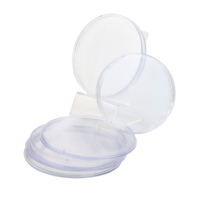Boîte de rangement en plastique transparente pour médailles, jetons, badges, capsules de pièces de monnaie de grande taille 100 mm