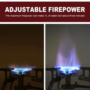 Estufa de Gas Portátil de 3500W para Camping, Estructura Dividida, Plegable Manualmente, Ligera, para Excursionismo, Picnics, Barbacoas, Funciona con Butano - Product Image 5