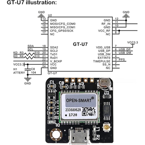 Module GPS GT-U7, récepteur GPS, navigation par satellite, positionnement NEO-6M avec microcontrôleur 6M 51 - Product Image 3