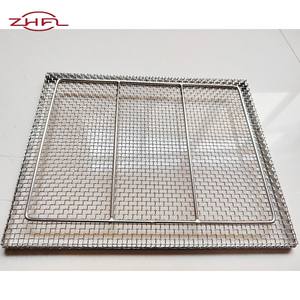 Cesta de malla de alambre para barbacoa, cesta de parrilla tejida, resistente al calor, soldada, portátil, resistente a la corrosión, antiadherente, fácil de limpiar, Longteng - Product Image 6