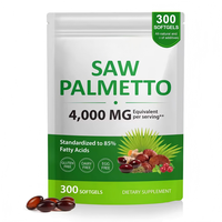 300 gélules de Saw Palmetto, capsules pour la santé de la prostate et des voies urinaires, soutien naturel à base de plantes, compléments de Saw Palmetto pour hommes