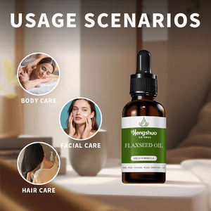 Aceite de linaza orgánico certificado USDA, aceite de linaza prensado en frío de grado alimenticio para cocinar aceite portador - Product Image 4