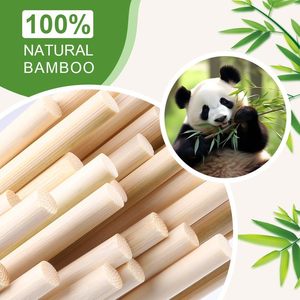 Palitos redondos de madera para proyectos de manualidades, construcción de modelos de casas y barcos, suministros de arte creativo para niños - Product Image 3